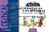 All You Need to Teach: Critical Thinking Ages 10+