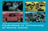 GlobeMed at Notre Dame Annual Report 2012-2013