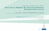 Orientations for EU ICT R&D & Innovation beyond 2013 - 10 key recommendations