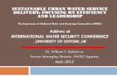 Sustainable urban water service delivery: focusing on efficiency and leadership