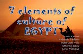 7 elements of Egypts Culture