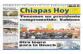 Chiapas Hoy en Portada   & Contraportada