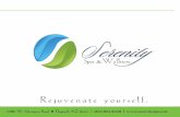Serinity Spa Customer Folder