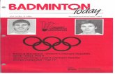 Ontario Badminton Today - 1991 - V14 I2