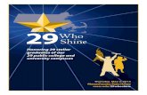 2013 "29 Who Shine" Student Recognition Ceremony Program