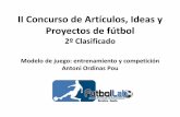 Finalista II Concurso de Ideas FutbolLab Modelo de juego: entrenamiento y competicion