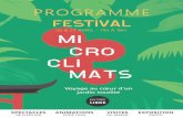 Programme du festival Microclimats