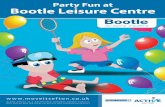 Bootle Leisure Centre Party Information