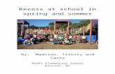 Recess at school inspring and summer