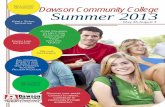 Dawson Community College 2013 Summer Schedule