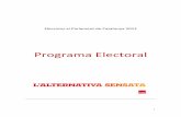 Programa Electoral PSC 2012