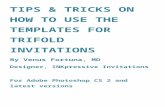 trifold invitation templates