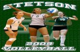 2009 Stetson Volleyball Media Guide