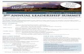 2012 Leadership Summit Flyer with Agenda