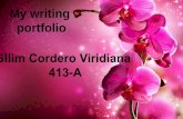 My writing portfolio Sllim Cordero Virdiana 413-A