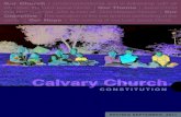 Calvary Church Constitution