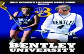 2010 Bentley University Women's Lacrosse Media Guide
