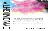 Dynomighty Catalog - Fall 2013