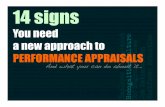 14 Signs You Need a New Approach to Performance Appraisals