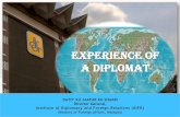 Experience of diplomat