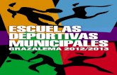 Escuelas Deportivas Municipales - Grazalema 2012 / 2013 (Tríptico Color)