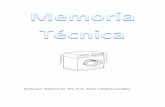 Memoria técnica lavadora