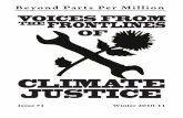 Beyond Parts Per Million: Voices from the frontlines of climate justice