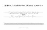 SCSD Information Literacy Curriculum and Library/Media Services Plan