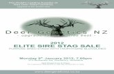 Deer Genetics NZ 2012 Sire Stag Sale Catalogue