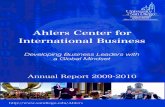 Ahlers Center for International Business - 2009-2010 Annual Report