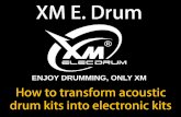 How to transform traditional drum kits into electronic drum kits?