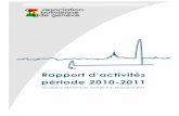Rapport d'activités - période 2010