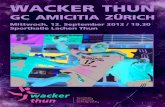 Matchprogramm Wacker-GC Amicitia Zürich