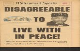 DISAGREEABLE TO LIVE WITH IN PEACE