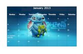 Lilo and Stitch Calendar