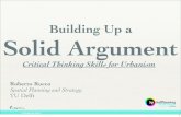 How to build a strong argument