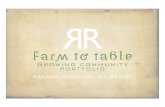 RAEchel Running : Farm to table Portfolio