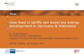 How Feed in Trarrifs Can Boost Bio Energy