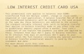 Low interest credit card usa
