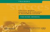 Effective Project Planning and Evaluation Training Manual