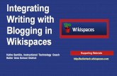 Blogging in Wikispaces