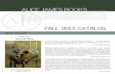 Alice James Books - Fall 2013 Catalogue