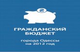 Гражданский бюджет города Одессы за 2012 год