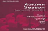 Chickenshed Autumn Season Brochure 2012