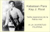 Kabataan at Riza: Pananaw ni Rizal sa Kabataan sa Kasalukuyang Konteksto
