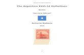 The Argentina 1935-51 Definitives; 2009 Notes; “Servicio Oficial”