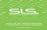 Volilni program SLS 2011
