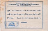 Sindicato de la industria siderometalurgica de barcelona cnt ait 1937