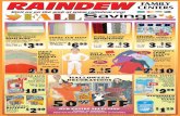 Raindew Savings October 26