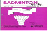 Ontario Badminton Today - 1992 - V 15 I1